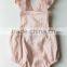 Boutique Summer Newborn Baby Clothes Stripes Cotton Wholesale Backless Girl Romper
