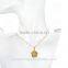 Fashion is hollow-out decorative pattern diamond pendant necklace