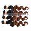 Black Rose Indian Human Hair Weaves Wavy 1B/30# Body Wave Indian Ombre Hair Extension