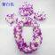 Colorful hawaii flower garland Wreath necklace bracelet headwear sets