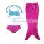 Wholesale children wear mermaid tail beautiful mermaid tail for swimming