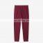 Dark Red Color French Terry 100% Cotton Sweatpants Men