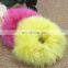 Purity lovely girl hair fur accesory high quality handmade rabbit fur elastic