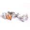 High Luxury White Crystal Wedding Gift Cufflinks