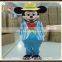 Lovely mickey mascot costume, plush figure mickey with suit cosplay costume