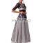 New Arrival 2015 Grace Karin Square Neckline Long Sleeve plus size Evening Dresses for Fat Women CL6051-1