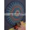 Blue Color 100% Cotton Peacock Mandala Queen Size Wall Hanging Indian Tapestry