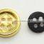 BS054 4 holeS ABS plastic gold plating buttons