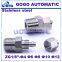 1/8'' male thread,O.D 8 mm PU tube fast twist stainless steel hydraulic fittings stainless steel reducer pipe caps