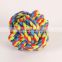 Cotton knotted pet Toy Set Hand-woven dog bite resistant toy ball pet molar training toy
