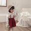 6533/Beige hot selling spring fashion cherry girls shirt sweet turn down collar shirt