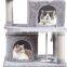 HQP-WJ109 HongQiang Hot Sale Pet Products for Kitten Sisal Katzen Scratch Post Cat Tree