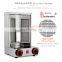 Germany Gas Shawarma Doner Kebab Machine Gyro bbq rotating Grill with 2 Burner Vertical Broiler