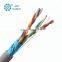 High quality cat5 cat6 network cable 4 paire fiber optic lan internet cable