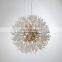 New nordic gold wedding decorative luxury pendant lighting led modern crystal chandelier