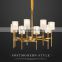Modern Luxury Crystal Gold Metal Indoor Pendant Lamp