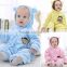 new design light color polka dot button cartoon embroidered infant rompers cartoon romper for baby 3-12 month