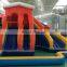 Outdoor children inflatable castle bouncer water slide combo with pool