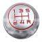 5 Speed Manual Gear Shift Knob Matte Silver Lever Shifter Gear Stick For Peugeot 106 206 306 406 107 207 307 407