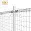 Hot sale powder coated ornamental welded double loop wire fence roll top fence price