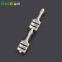 DJ622-6.3 self-locking plug spring straight terminal block brass tin plated straight strap connector