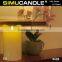 Home Decoration Flameless LED Real Wax Candle with Moving Flame, with USA and EU Patent