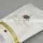 Wholesale Manufacturer White Matte Stand up Coffee Packaging With Zipper Coffee Bag