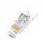 MT-5054 Gold Plated Metal Shield RJ45 8P8C Cat6A Cat7 FTP Plug Connector