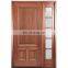 prehung solid wood and glass exterior door China wooden door designs for main door