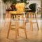 Bar Chairs Tall Antique Industrial Vintage Rustic Back Kitchen Leather Fabric Modern Counter Cheap High Stool Wooden Chairs Bar