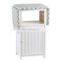 wooden folding ironing board cabinet with cloth storage shelf and door KD