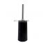 2022 eco friendly bathroom custom magic black toilet brush stainless steel toilet cleaning brush plastic toilet brush holder