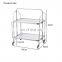 new design mobile fashionable loading stainless steel waiter trolley foldable coffee side mirror glass tea bar trolley cart