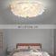 New Style Round Indoor Ceiling Light LED Feather Hanging Lights Home Nordic Modern Leaf Chandelier