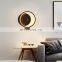 Simple Round LED Wall Lamp Home Background Nordic Bedroom General Clock Wall Light