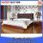 Edinburg series customized bedroom set design of mahogony color closet and bed set