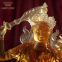 Factory Wholesale Crystal Liuli Tibetan Buddhism Statue Manjusri Bodhisattva Figurine