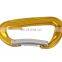 JRSGS Camping Carabiner Aluminium Snap Hook 12KN/5KN Climbing Carabiner Customized the LOGO