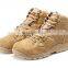 High quality steel toe men's women genuine russian leather military combat   boots brown