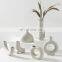 Modern Porcelain Vases Wedding Decorative Handmade Art Porcelain White Nature Nordic Irregular Flower Ceramic Vase