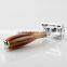 OEM Faux Horn Resin Handle Double Edge Safety Razor with logo
