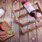 Hotel Furniture Wine Bottle Rack Decoration Creative Bamboo Folding Red Wine Display Storage Rack Pantry Organizer