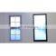 Top selling aluminum edge single pane aluminum  double hung mechanism plastic window