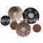 Hot Sale Collection Set of 9 Basket Wall Decor Boho Style Seagrass Wall Hanging Wicker Straw Fruit Tray Placemat Vietnam