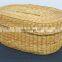 Hot Selling sweet smaller woven seagrass basket with lid natural straw candy Basket box Wholesale