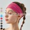 Sweat-absorbing Breathable Running Fitness Hairbands Custom Logo Sweatband High Elastic Yoga Hair Band Sports Headband