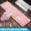 RGB LED Light Gaming Wired Keyboards Mouse Set Steampunk Real Mechanical Keyboard Mouse Combo