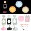 Portable Selfie Macro Lens Rgb Photo Camera Light 360 Smart Led Ring Flash For Phone With Stand Holder Accessories Battery
