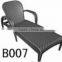 Outdoor Aluminum Rattan Beach Chair Stackable Lounge Chair