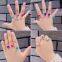 Kids' Colorful Adjustable Rings Set